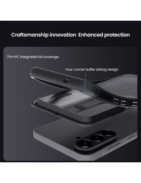 Nillkin CamShield PRO Zadný Kryt pre Samsung Galaxy A57 Transparent Black