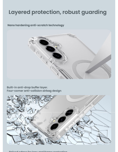 Nillkin Nature TPU PRO Magnetic Kryt pre Samsung Galaxy A57 Transparent