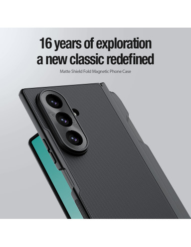 Nillkin Super Frosted FOLD Magnetic Pen Slot Zadný Kryt pre Samsung Galaxy Z Fold 8 Ultra Transparen