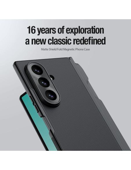 Nillkin Super Frosted FOLD Magnetic Pen Slot Zadný Kryt pre Samsung Galaxy Z Fold 8 Ultra Transparen