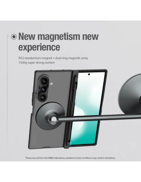 Nillkin Super Frosted FOLD Magnetic Pen Slot Zadný Kryt pre Samsung Galaxy Z Fold 8 Ultra Transparen