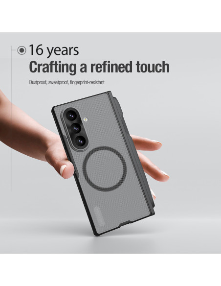 Nillkin Super Frosted FOLD Magnetic Pen Slot Zadný Kryt pre Samsung Galaxy Z Fold 8 Ultra Transparen