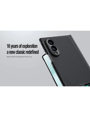 Nillkin Super Frosted FOLD Magnetic Zadný Kryt pre Samsung Galaxy Z Fold 8 Transparent Black