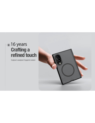 Nillkin Super Frosted FOLD Magnetic Zadný Kryt pre Samsung Galaxy Z Fold 8 Transparent Black