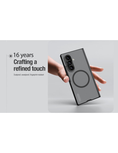 Nillkin Super Frosted FOLD Magnetic Zadný Kryt pre Samsung Galaxy Z Fold 8 Ultra Transparent Black