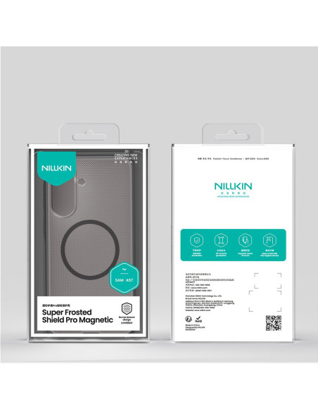 Nillkin Super Frosted PRO Magnetic Zadný Kryt pre Samsung Galaxy A57 Transparent Black