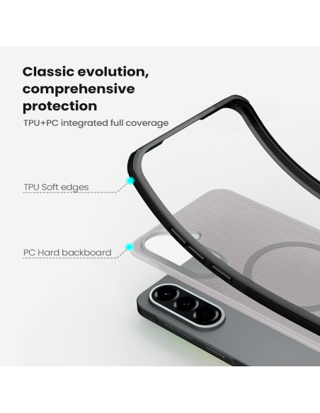 Nillkin Super Frosted PRO Magnetic Zadný Kryt pre Samsung Galaxy A57 Transparent Black