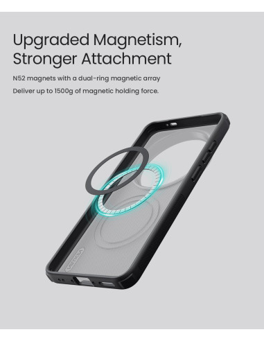 Nillkin Super Frosted PRO Magnetic Zadný Kryt pre Vivo X300 Ultra Transparent Black