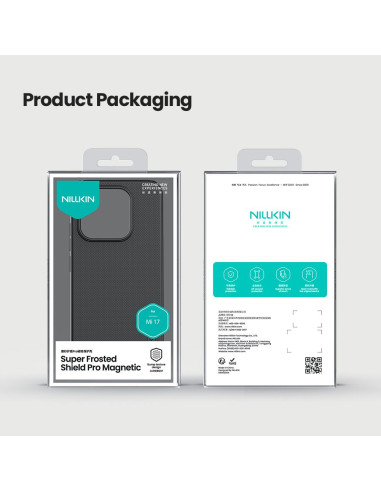 Nillkin Super Frosted PRO Magnetic Zadný Kryt pre Xiaomi 17 Black