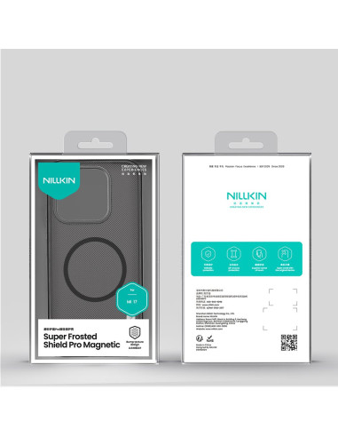 Nillkin Super Frosted PRO Magnetic Zadný Kryt pre Xiaomi 17 Transparent Black