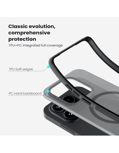 Nillkin Super Frosted PRO Magnetic Zadný Kryt pre Xiaomi 17 Transparent Black