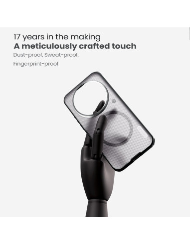 Nillkin Super Frosted PRO Magnetic Zadný Kryt pre Xiaomi 17 Ultra Transparent Black