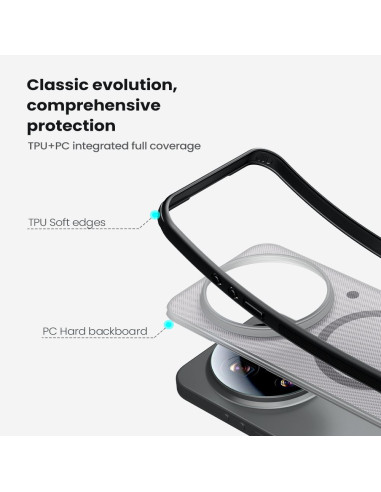Nillkin Super Frosted PRO Magnetic Zadný Kryt pre Xiaomi 17 Ultra Transparent Black