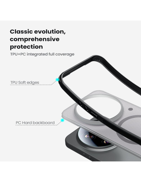 Nillkin Super Frosted PRO Magnetic Zadný Kryt pre Xiaomi 17 Ultra Transparent Black