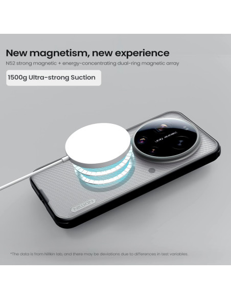 Nillkin Super Frosted PRO Magnetic Zadný Kryt pre Xiaomi 17 Ultra Transparent Black