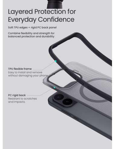 Nillkin Super Frosted PRO Magnetic Zadný Kryt pre Xiaomi 17T Black