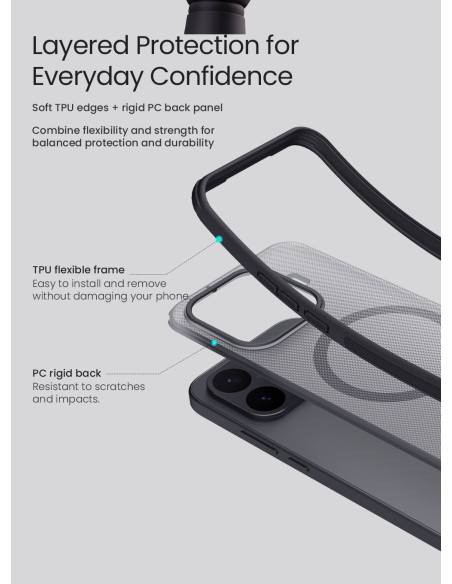 Nillkin Super Frosted PRO Magnetic Zadný Kryt pre Xiaomi 17T Black