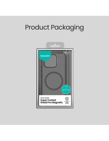 Nillkin Super Frosted PRO Magnetic Zadný Kryt pre Xiaomi 17T Pro Transparent Black
