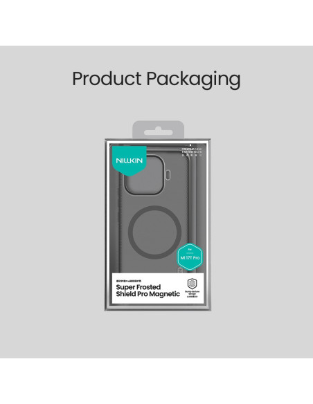 Nillkin Super Frosted PRO Magnetic Zadný Kryt pre Xiaomi 17T Pro Transparent Black