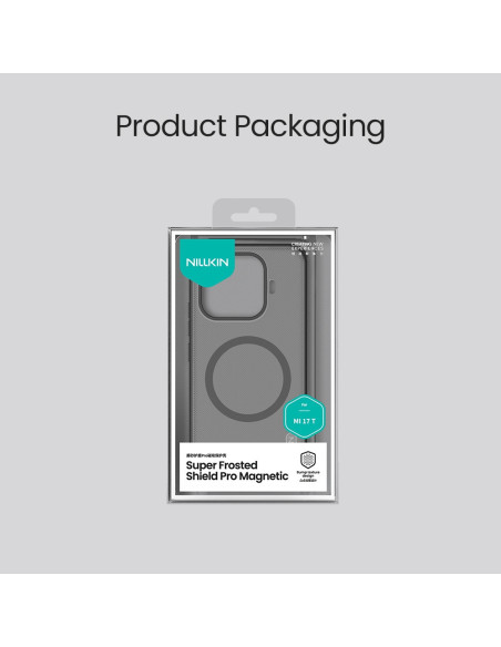 Nillkin Super Frosted PRO Magnetic Zadný Kryt pre Xiaomi 17T Transparent Black