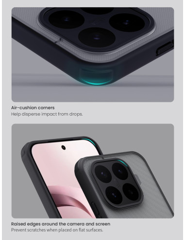 Nillkin Super Frosted PRO Zadný Kryt pre Xiaomi 17T Transparent Black