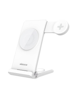 Nillkin PowerTrio 3v1 Bezdrôtová Nabíjačka MagSafe pre Samsung Watch White