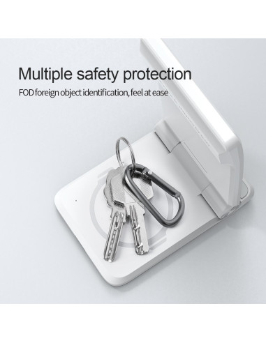 Nillkin PowerTrio 3v1 Bezdrôtová Nabíjačka MagSafe pre Samsung Watch White