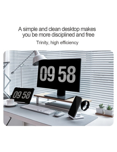 Nillkin PowerTrio 3v1 Bezdrôtová Nabíjačka MagSafe pre Samsung Watch White