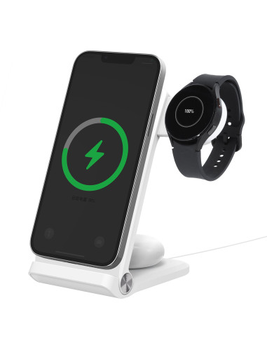 Nillkin PowerTrio 3v1 Bezdrôtová Nabíjačka MagSafe pre Samsung Watch White