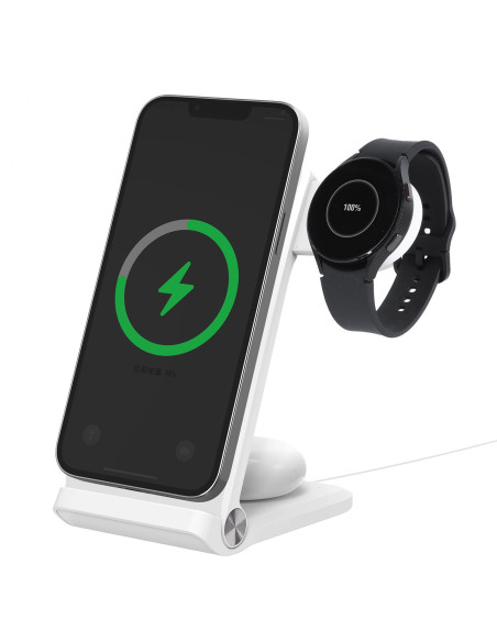 Nillkin PowerTrio 3v1 Bezdrôtová Nabíjačka MagSafe pre Samsung Watch White