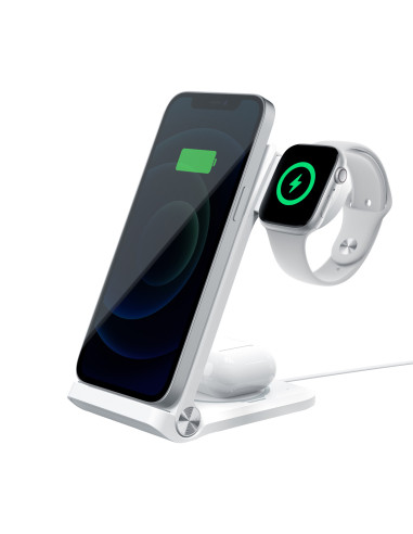 Nillkin PowerTrio 3v1 Bezdrôtová Nabíjačka pre Apple Watch White (MFI)
