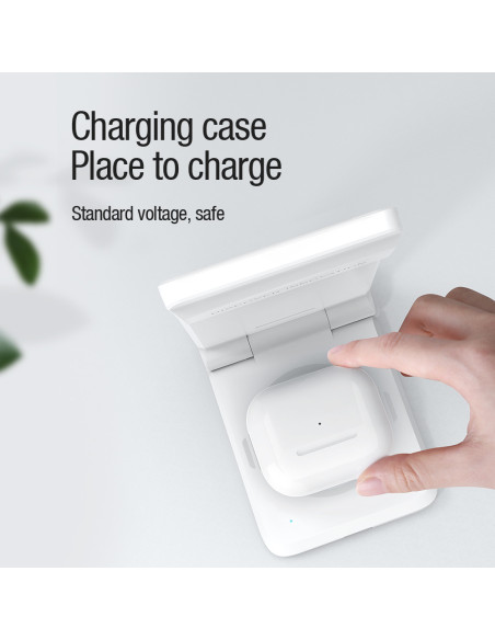 Nillkin PowerTrio 3v1 Bezdrôtová Nabíjačka pre Apple Watch White (MFI)
