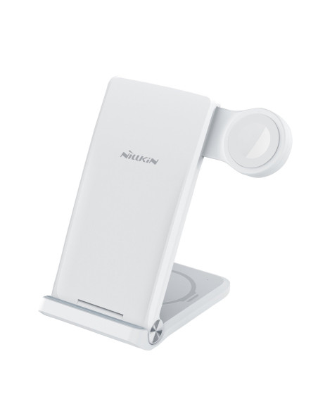 Nillkin PowerTrio 3v1 Bezdrôtová Nabíjačka pre Apple Watch White (MFI)