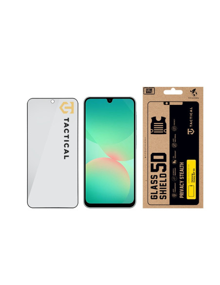 Tactical Glass Shield Privacy Stealth 5D sklo pre Samsung Galaxy A27 5G Black
