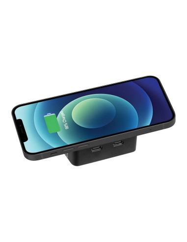 Sandberg 3in1 Magnet Powerbank 5000 mAh, magnetická powerbanka s bezdrôtovým nabíjaním, čierna