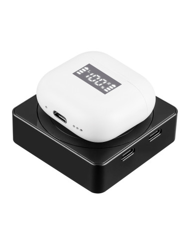 Sandberg 3in1 Magnet Powerbank 5000 mAh, magnetická powerbanka s bezdrôtovým nabíjaním, čierna