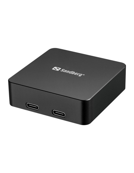 Sandberg 3in1 Magnet Powerbank 5000 mAh, magnetická powerbanka s bezdrôtovým nabíjaním, čierna