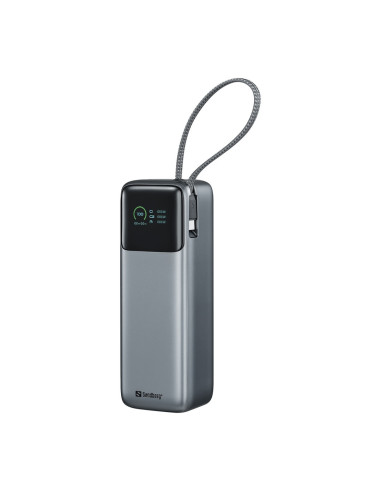 Sandberg All-in1 Powerbank 27000 mAh PD 240W, powerbanka s USB-C káblom, čierna