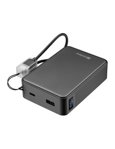 Sandberg Nano Powerbank 20000 mAh PD20W, kompaktná powerbanka s USB-C káblom, čierna