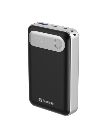 Sandberg Travel Powerbank 20000 mAh PD35W, kompaktná powerbanka s USB-C PD, čierna