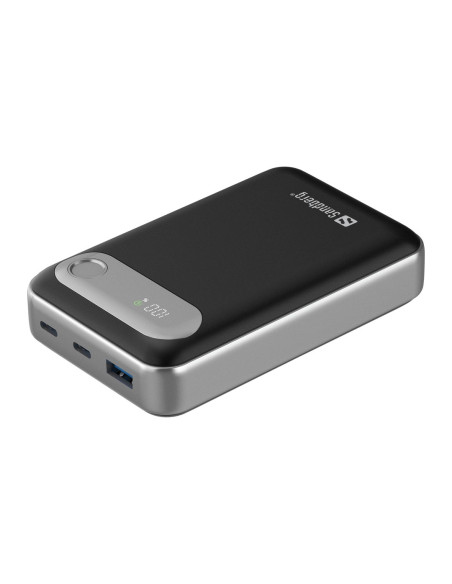 Sandberg Travel Powerbank 20000 mAh PD35W, kompaktná powerbanka s USB-C PD, čierna