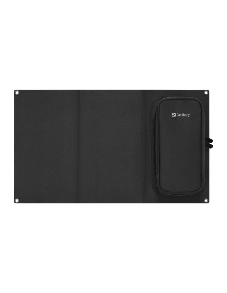 Sandberg SolarPanel 22W Powerbank 10000 mAh, solárna powerbanka, čierna