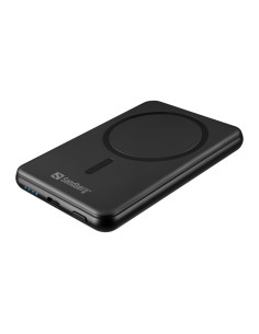 Sandberg SemiSolidState Magnet Powerbank 5000 mAh PD20W, magnetická powerbanka, čierna