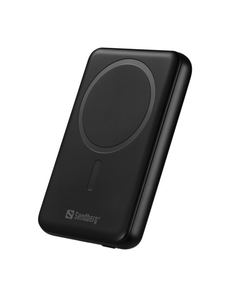 Sandberg SemiSolidState Magnet Powerbank 10000 mAh PD20W, magnetická powerbanka, čierna