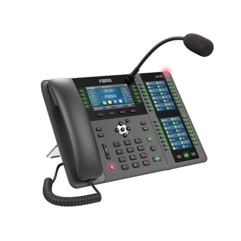 Fanvil X210i SIP pagingová konzola, 4.3" bar. disp.+2 prid. disp., 20 SIP, 106 DSS, ext. miker, 2xGbit