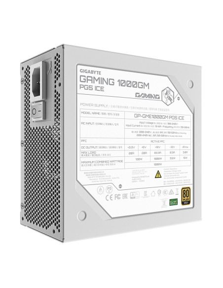 GIGABYTE GAMING 1000W 80PLUS Gold Modular white