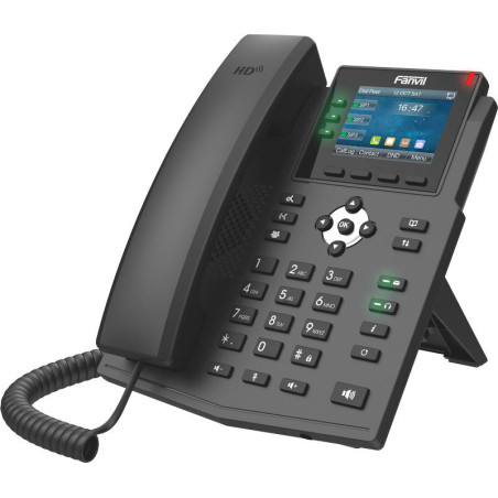 Fanvil X3U Pro SIP telefón 2,8" bar.disp., 6SIP, 3link.tl., dual Gbit, PoE
