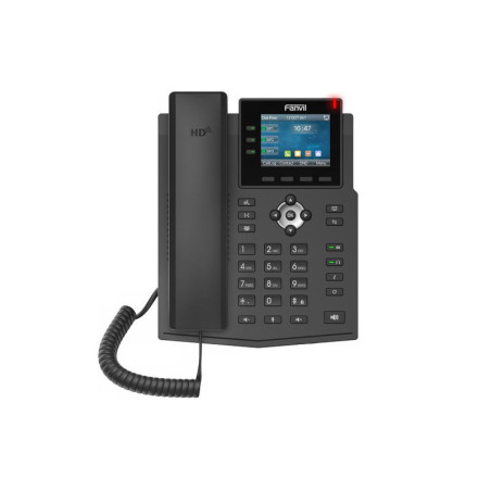 Fanvil X3U Pro SIP telefón 2,8" bar.disp., 6SIP, 3link.tl., dual Gbit, PoE