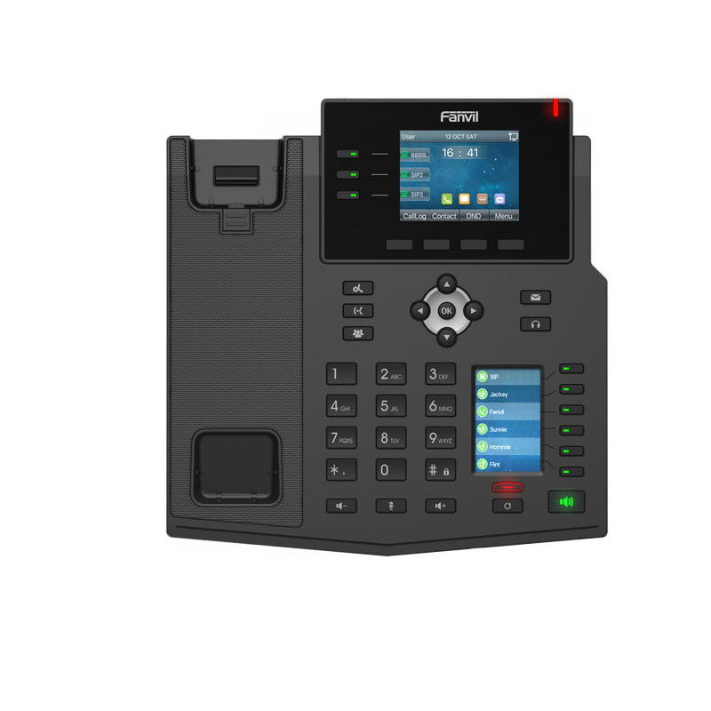 Fanvil X4U SIP telefón 2,8"bar.disp. + 2,4" disp., 12SIP, 3link.tl., 30DSS hr., dual Gbit