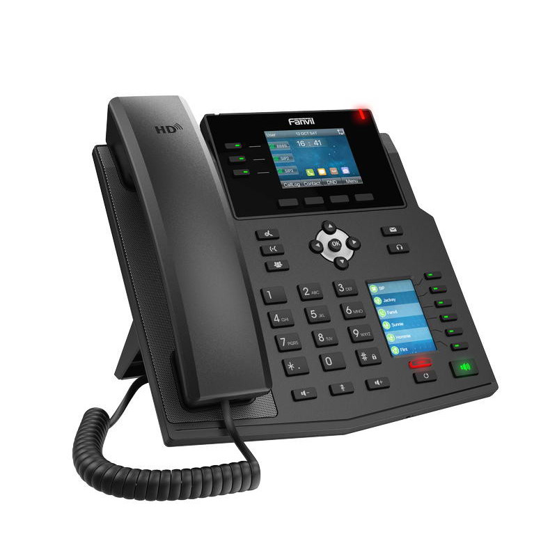Fanvil X4U SIP telefón 2,8"bar.disp. + 2,4" disp., 12SIP, 3link.tl., 30DSS hr., dual Gbit